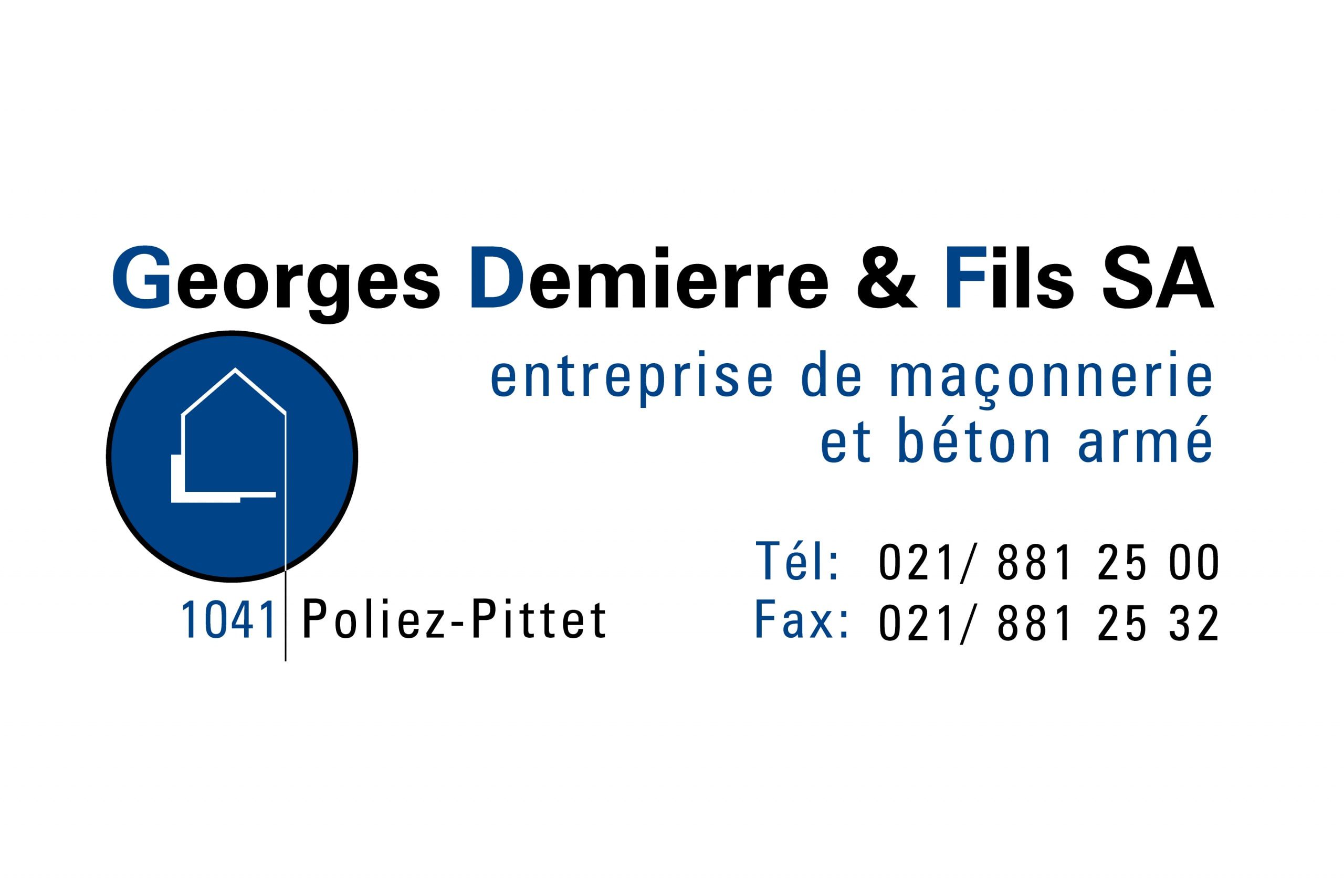Logo du partenaire Georges Demierre & Fils SA